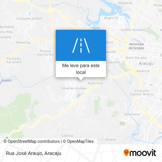 Rua José Araujo mapa