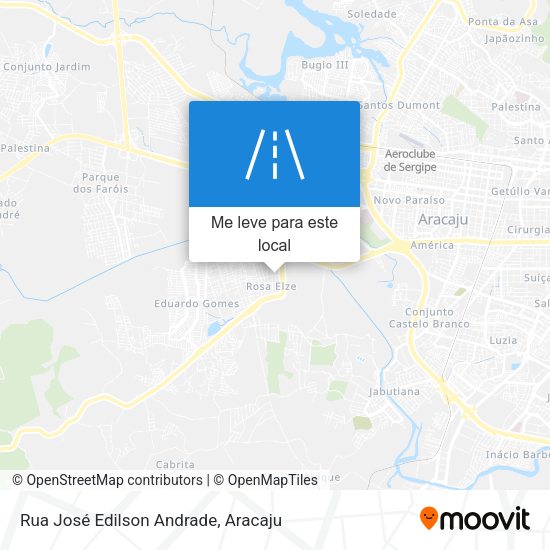 Rua José Edilson Andrade mapa