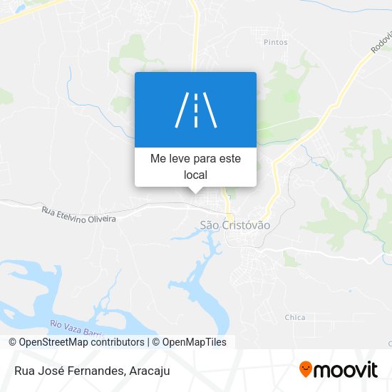 Rua José Fernandes mapa