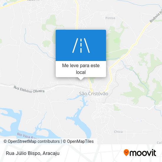 Rua Júlio Bispo mapa