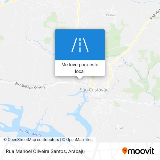 Rua Manoel Oliveira Santos mapa