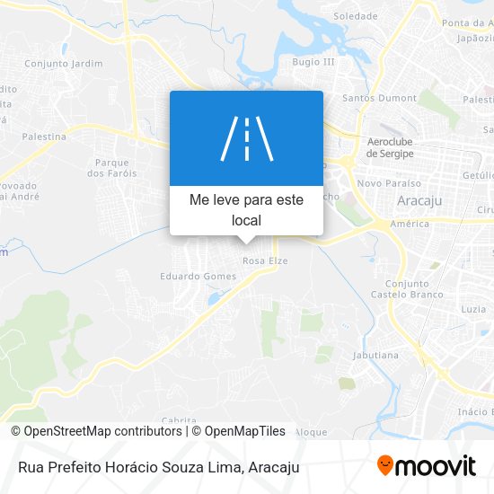 Rua Prefeito Horácio Souza Lima mapa