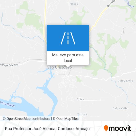 Rua Professor José Alencar Cardoso mapa