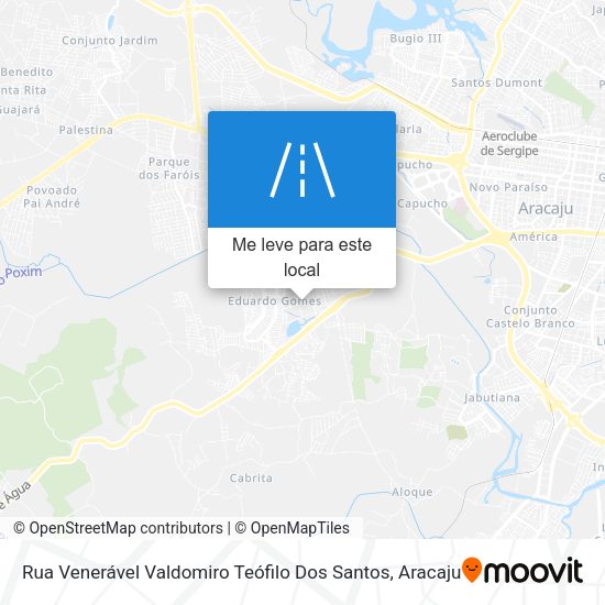 Rua Venerável Valdomiro Teófilo Dos Santos mapa