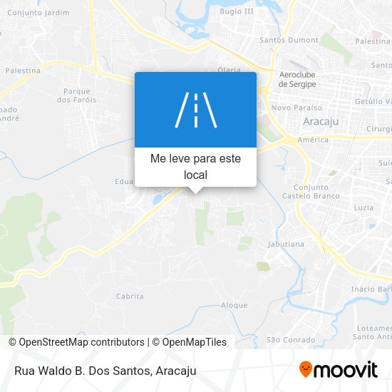 Rua Waldo B. Dos Santos mapa