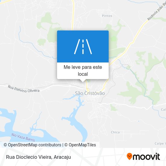 Rua Dioclecio Vieira mapa
