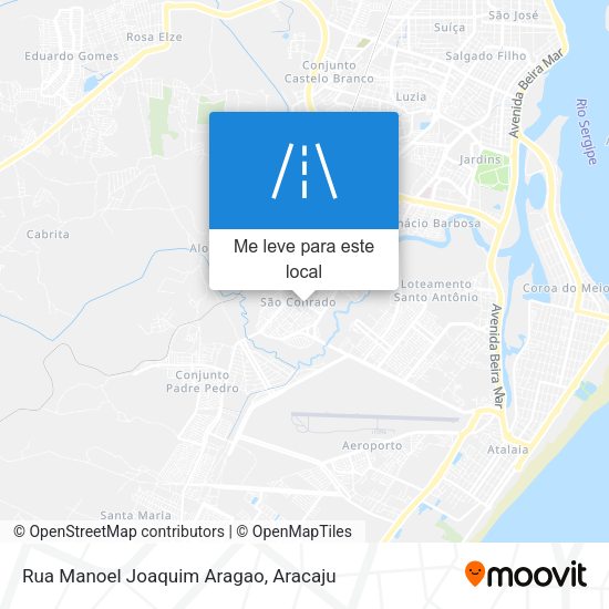 Rua Manoel Joaquim Aragao mapa
