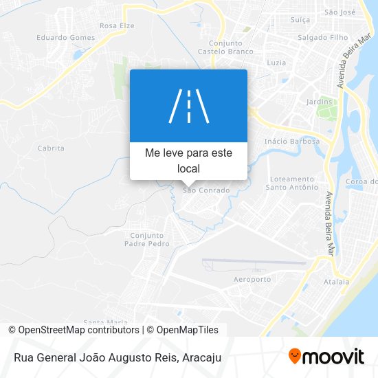 Rua General João Augusto Reis mapa
