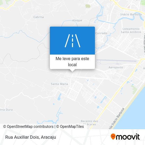 Rua Auxiliar Dois mapa