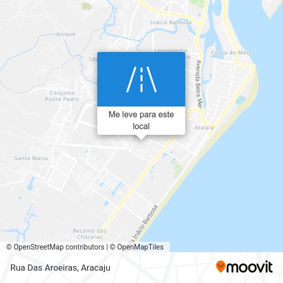 Rua Das Aroeiras mapa