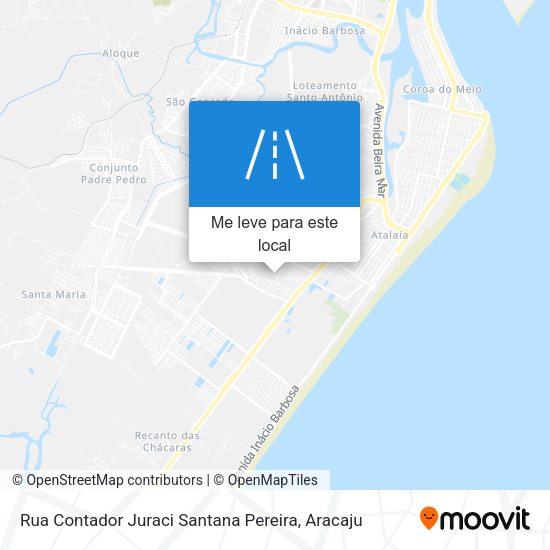 Rua Contador Juraci Santana Pereira mapa