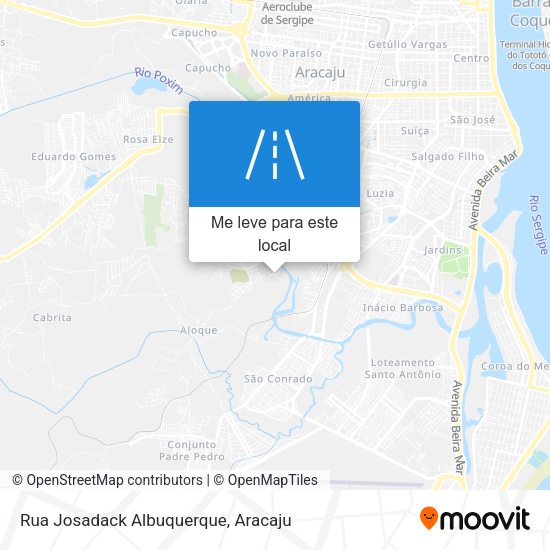 Rua Josadack Albuquerque mapa