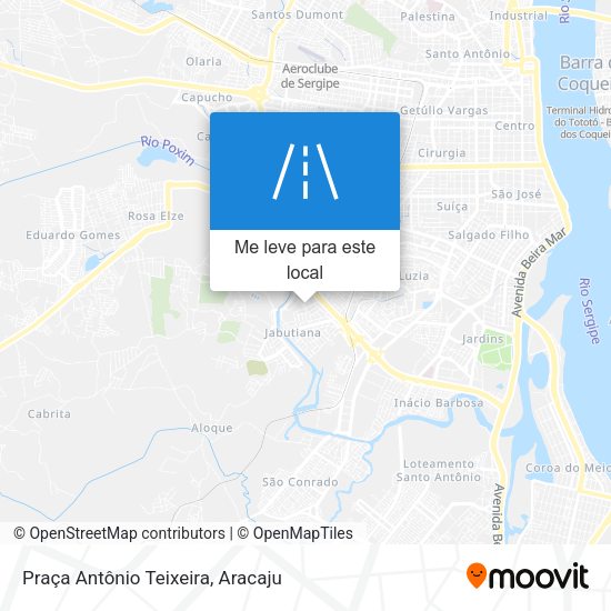 Praça Antônio Teixeira mapa