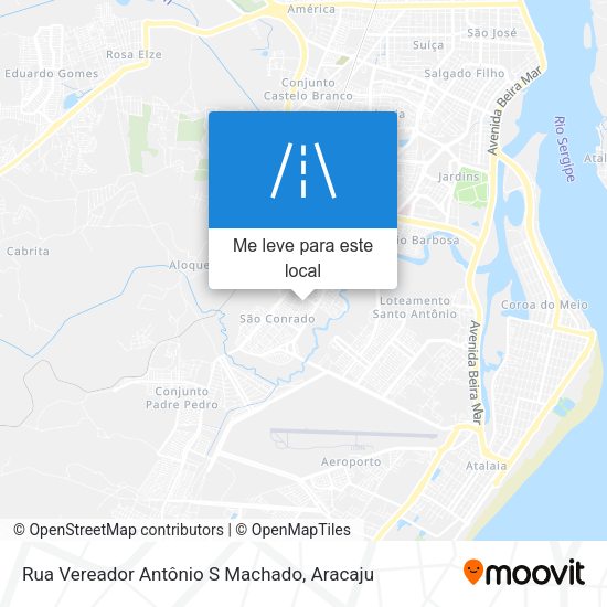 Rua Vereador Antônio S Machado mapa
