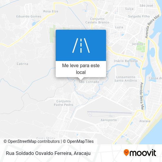 Rua Soldado Osvaldo Ferreira mapa