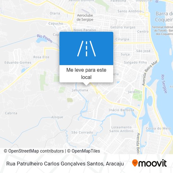 Rua Patrulheiro Carlos Gonçalves Santos mapa