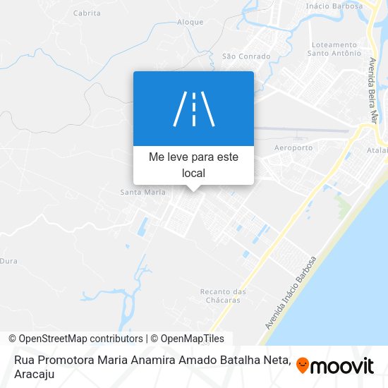 Rua Promotora Maria Anamira Amado Batalha Neta mapa