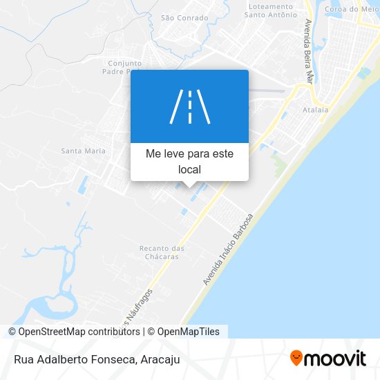 Rua Adalberto Fonseca mapa