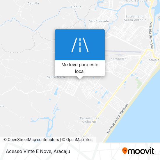 Acesso Vinte E Nove mapa