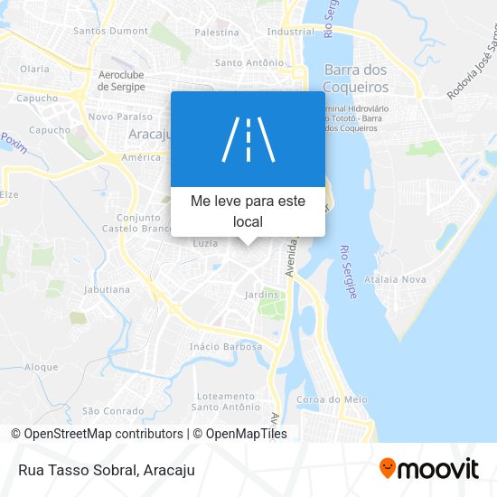 Rua Tasso Sobral mapa