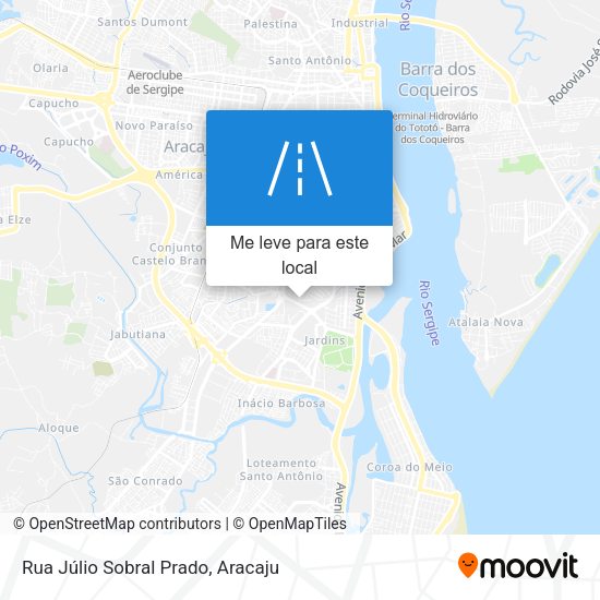 Rua Júlio Sobral Prado mapa