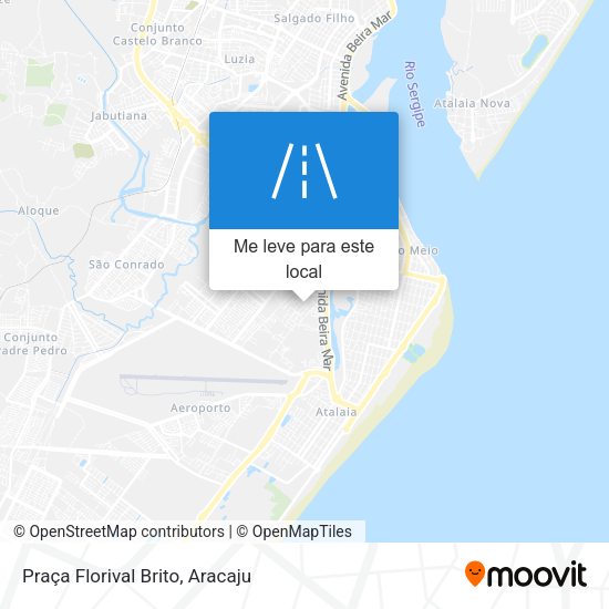 Praça Florival Brito mapa