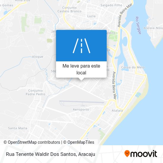 Rua Tenente Waldir Dos Santos mapa