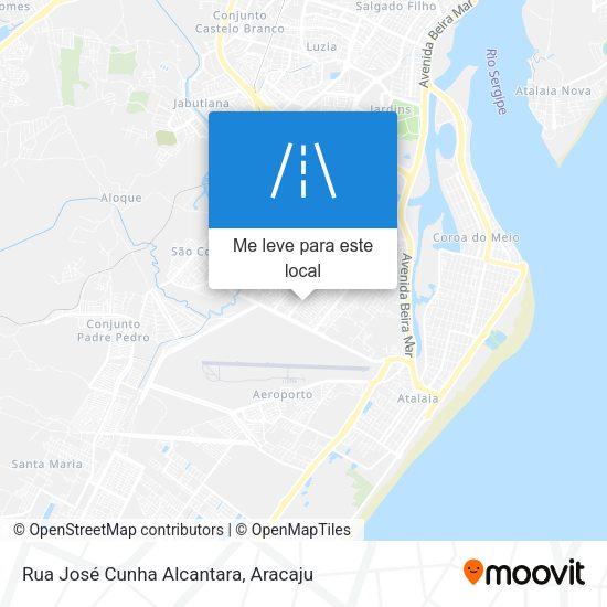 Rua José Cunha Alcantara mapa