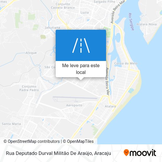 Rua Deputado Durval Militão De Araújo mapa