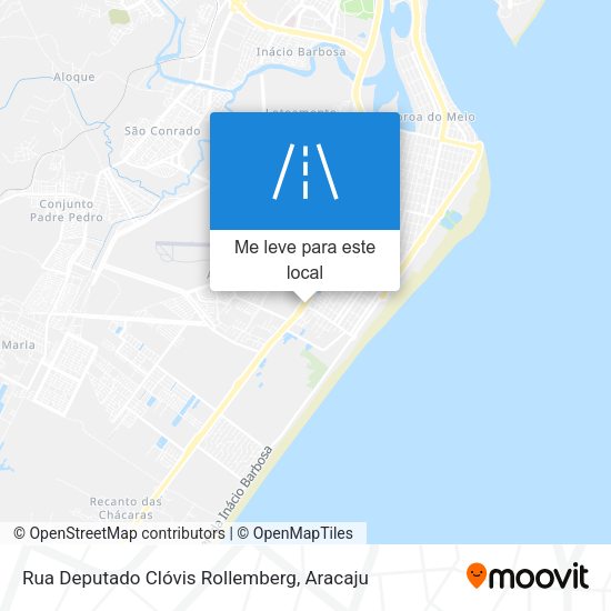 Rua Deputado Clóvis Rollemberg mapa