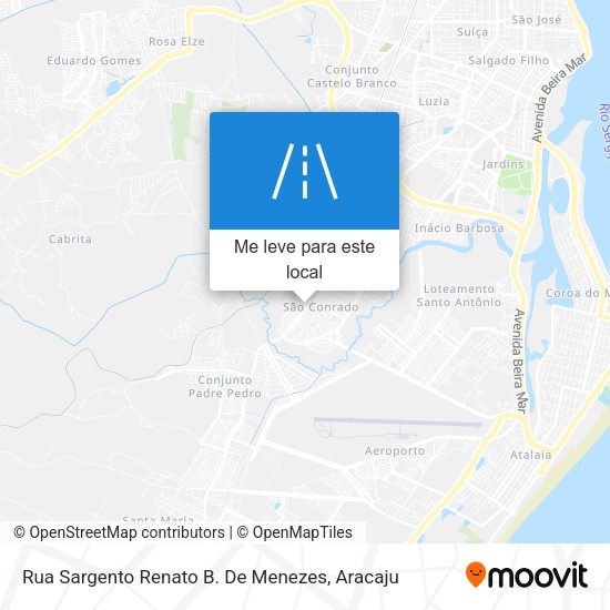 Rua Sargento Renato B. De Menezes mapa