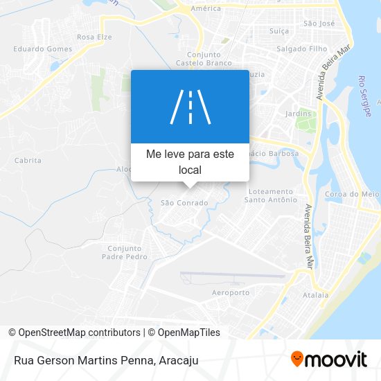 Rua Gerson Martins Penna mapa