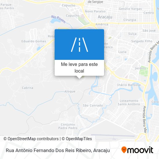 Rua Antônio Fernando Dos Reis Ribeiro mapa