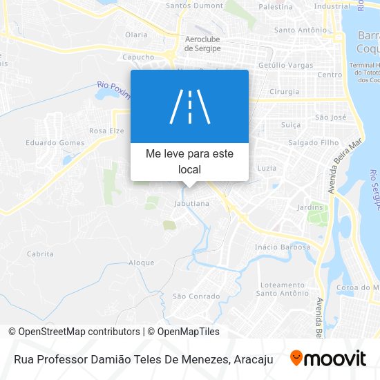 Rua Professor Damião Teles De Menezes mapa