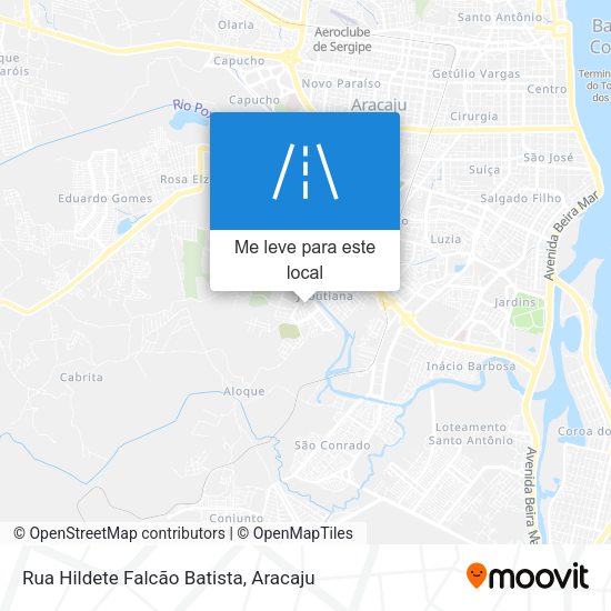 Rua Hildete Falcão Batista mapa