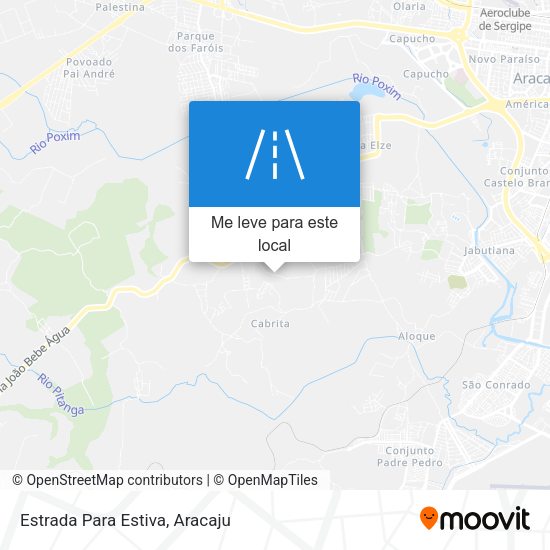 Estrada Para Estiva mapa