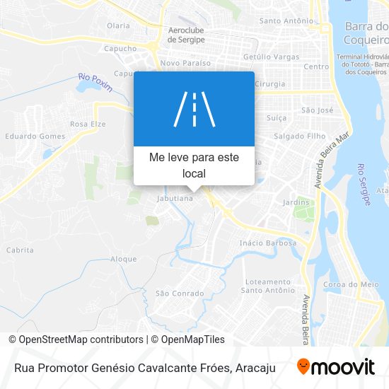 Rua Promotor Genésio Cavalcante Fróes mapa