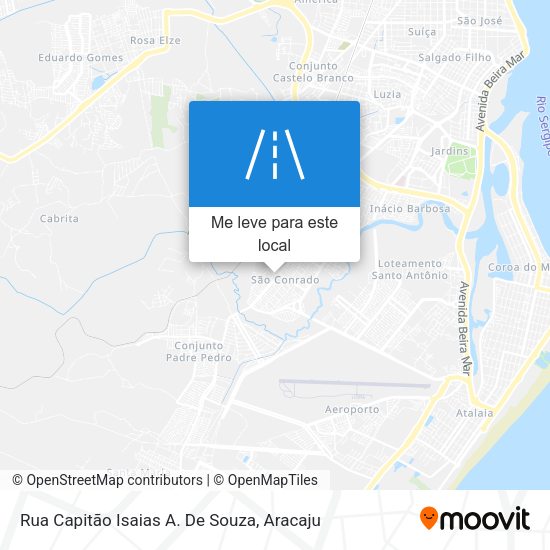 Rua Capitão Isaias A. De Souza mapa