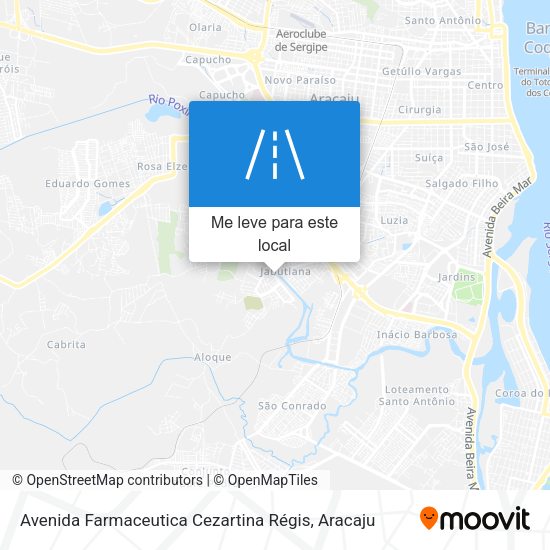 Avenida Farmaceutica Cezartina Régis mapa