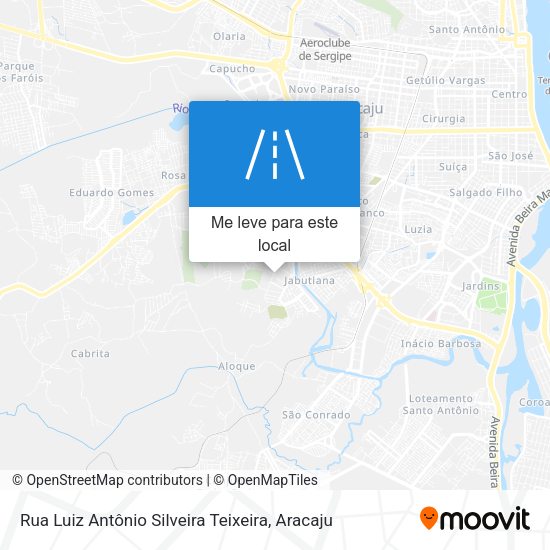 Rua Luiz Antônio Silveira Teixeira mapa