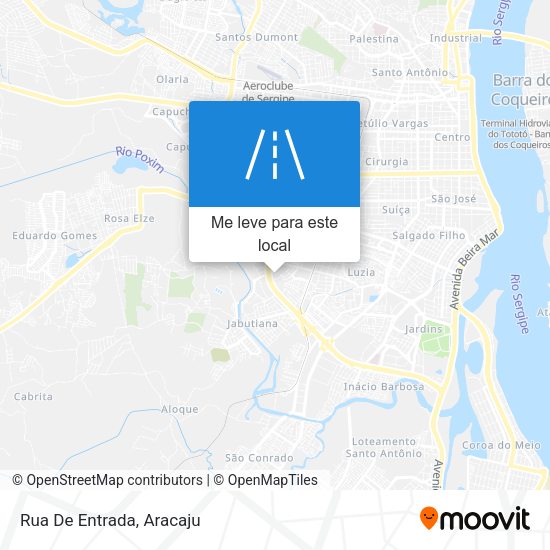 Rua De Entrada mapa