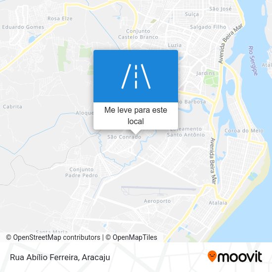 Rua Abílio Ferreira mapa