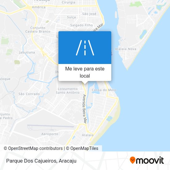 Parque Dos Cajueiros mapa