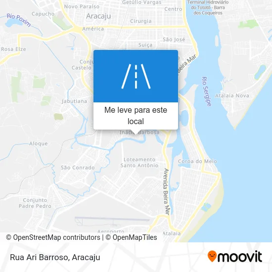 Rua Ari Barroso mapa