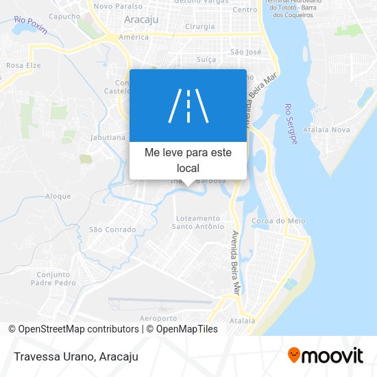 Travessa Urano mapa