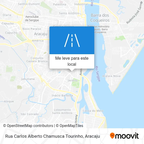 Rua Carlos Alberto Chamusca Tourinho mapa