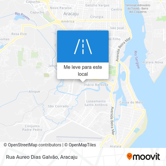 Rua Aureo Dias Galvão mapa