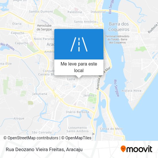 Rua Deozano Vieira Freitas mapa