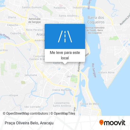 Praça Oliveira Belo mapa