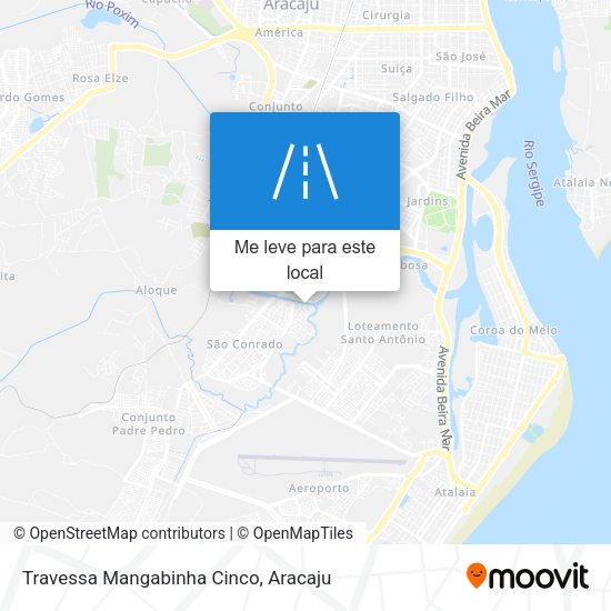 Travessa Mangabinha Cinco mapa